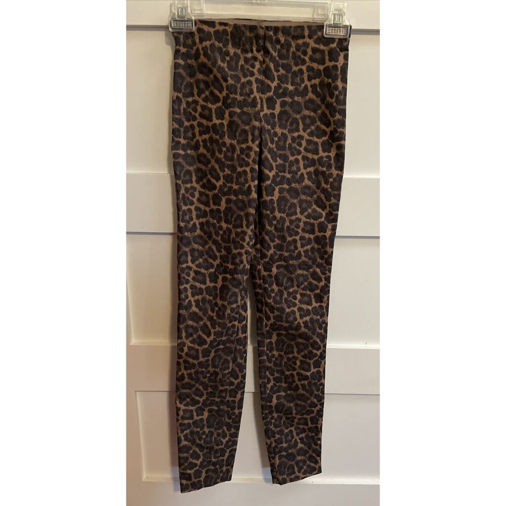 H&M Women’s High Waist Jeggings Leopard Print‎ Stretch Size 0